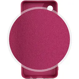Чохол TPU GETMAN Liquid Silk Full Camera для Motorola Moto E13 Бордовий / Marsala - мініатюра 3
