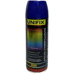 Емаль універсальна в балончику Unifix 400мл RAL 5002 синьо-ультрамаринова