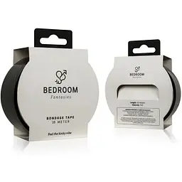 Скотч для бондажа Bedroom Fantasies Bondage Tape 10m - Black - мініатюра 6
