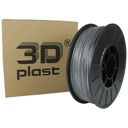 Пластик для 3D-принтера 3Dplast PETG 1.75 мм, 0.85 кг, gray metallic (3DPTG17508GMT)