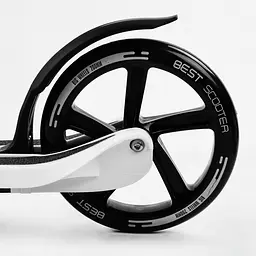 Самокат Best Scooter 92х48х104 см Чорно-білий 000231607 - мініатюра 5