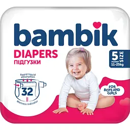 Підгузки Bambik Medium Junior (11-25 кг) 32 шт. - мініатюра 2