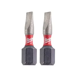 Набір біт Milwaukee Shockwave SL0.8 х 5.5, 25 мм 2 шт. (4932430902) - мініатюра 2