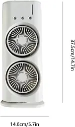 Вентилятор настільний зі зволожувачем від мережі Double-Ended Spray Fan - мініатюра 7