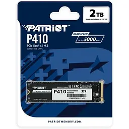 Твердотільний накопичувач SSD 2Tb, P410, PCI-E 4.0 x4, M.2 2280, 3D TLC, 5000/4500 МБ/с Patriot teh0019795 - мініатюра 4