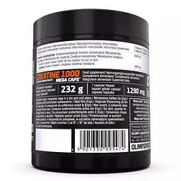 Креатин Olimp Sport Nutrition Creatine 1000 Mega Caps, 180 капсул - мініатюра 2