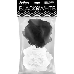 Губка для купання Добра Господарочка B&W 2 шт. (4820086522144)