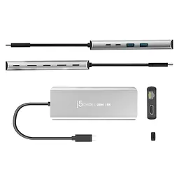 USB-Хаб j5create JCD403-N, Type-C 6-в-1 (JCD403-N) - мініатюра 5