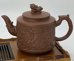 Чайник глиняний 800 мл Лев (світлий)