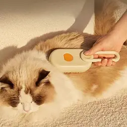 Парова силіконова щітка-гребінець для тварин Steamy Cat Brush 3в1 - мініатюра 5