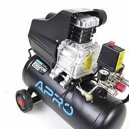 Компресор одноциліндровий Apro OFD-24 1,5кВт 205л/хв 24 л 2 крана 30412 - мініатюра 6