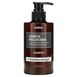 Шампунь відновлюючий "Весільний букет" 500 мл Kundal Honey & Macadamia Shampoo Wedding Bouquet