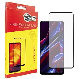 Стекло защитное Dengos Full Glue Poco X5 5G (black) (TGFG-302)