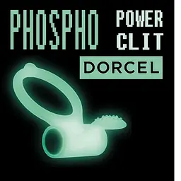 Ерекційне кільце Dorcel Power Clit White PHOSPHO з вібрацією, світиться у темряві Dorcel MD1397 90545 - мініатюра 5