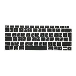 Накладка на клавіатуру DK для Apple MacBook Air 13" Retina 2018 - 2019 USA силікон чорний