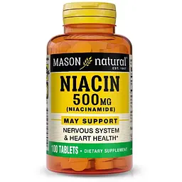 Ніацинамід Mason Natural 500 мг 100 таблеток