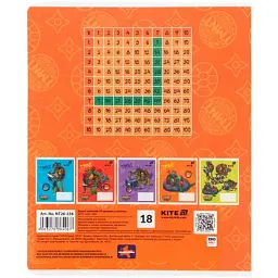 Зошит Kite Ninjia Turtles, 18 аркушів, клітинка (NT26-236) - мініатюра 10