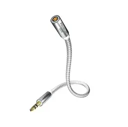 Аудіокабель 3,5 мм Mini Jack male - 6,3 мм Jack female Inakustik Premium II Extension Klinke 3 м