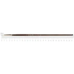 Пензель синтетика кругла Snow 1098R № 0 довга ручка Kolos
