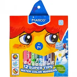 Фломастери "Marco" 12кольор. 1,25мм №1630-12(12)(48) - мініатюра 1
