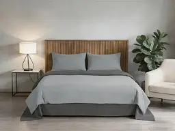 Комплект постільної білизни Soho полуторний Light gray/Dark gray 150х200 см (PATTERN 23-S) - мініатюра 2