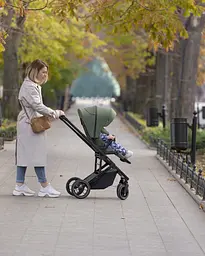 Дитяча прогулянкова коляска книжка для дітей до 3 років до 22 кг Alfa Carrello Indigo Blue - мініатюра 7