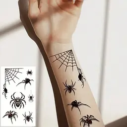 Набір дитячих тимчасових тату "Halloween black" Fresh Tattoo tatto-halloween-black-set-30 - мініатюра 5