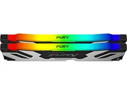 Модуль пам'яті Kingston FURY 32 GB (2x16GB) DDR5 7600 MHz Renegade Silver/Black RGB (KF576C38RSAK2-32) - мініатюра 3