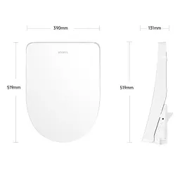 Розумна кришка для унітазу Xiaomi SmartMI Toilet Cover 2 Heating (ZNMTG09ZM) - мініатюра 3
