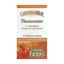 Травы Natural Factors Экстракт куркумина, теракурмин, 30 мг, CurcuminRich, Theracurmin, 30 (NFS-04542)
