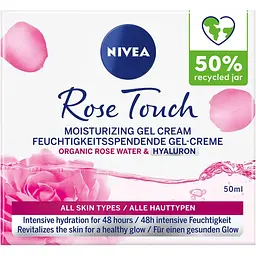 Гель-крем NIVEA Rose Touch Зволожувальний з трояндовою водою та гіалуроновою кислотою 50 мл - мініатюра 3