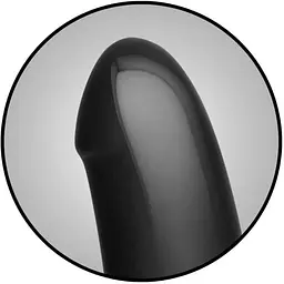 Анальний плаг з ділдо Doc Johnson Kink - Dual Density SecondSkyn Fuck Plug - Black - мініатюра 3
