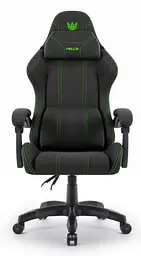 Комп'ютерне крісло Hell's HC-1014 Black-Green тканина - мініатюра 2