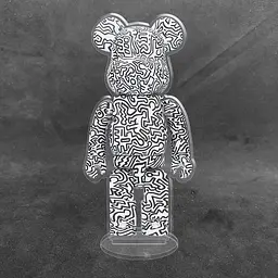Акрилова колекційна фігурка Bearbrick Keith Haring - мініатюра 2