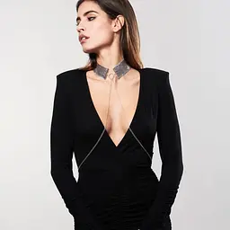 Прикраса на шию Bijoux Indiscrets Desir Metallique Collar (сріблястий) - мініатюра 2