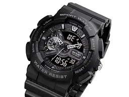 Чоловічий наручний годинник 1688 All Black. Skmei acs0030629 - мініатюра 4