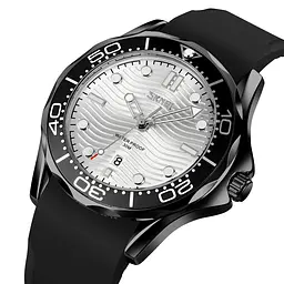 Чоловічий наручний годинник 9276PBKSI Black-Silver Silicone strap Skmei acs0029807 - мініатюра 2
