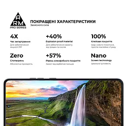 Захисне скло на Motorola G86 Power 5G з олеофобним покриттям, Pro, повне проклеювання, антистатичний і пиловідштовхуючий шар, 9H, самоклеючеся, 2.5D, на весь екран, антистатичний клей, ArmorStandart (ARM86588) - мініатюра 5