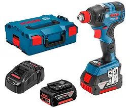 Гайкокрут акумуляторний Bosch GDX 18V-200 C Professional в L-Boxx 136 з 2 акб GBA 18V 5.0Ah та з/п GAL 1880 CV