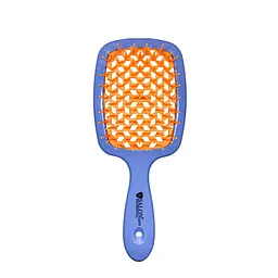 Щітка для волосся Salon Professional продувна 20 см SP0099 SL, Синя з помаранчевим
