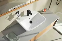 Змішувач для умивальника 1/2" M-розміру Grohe Eurosmart 233242433 Чорний матовий - мініатюра 4
