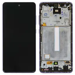 Дисплей Samsung A525 Galaxy A52, A526 Galaxy A52 5G, фіолетовий, з рамкою, Original (PRC)