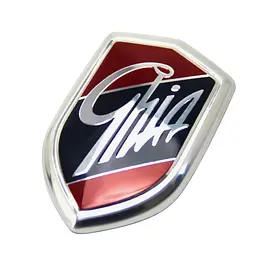 Емблема Ghia для Ford хром 45х30 мм метал+пластик (на скотчі) - мініатюра 4