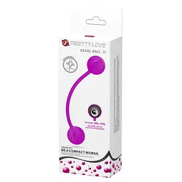 Вагінальні кульки Pretty Love Kegel Ball III, 18.6 см, фіолетовий - мініатюра 7