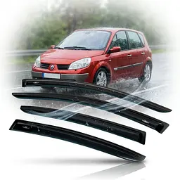Дефлектори вікон вітровики HIC для Renault Scenic II / Grand Scenic 2003-2009 (REN06)