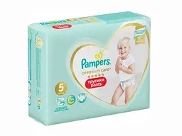 Підгузки-трусики PAMPERS 12-17кг 34шт Premium Care Pants 5