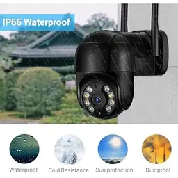 Вулична поворотна IP-камера FURminator WI-FI, А8 / 4mp 360 (A8) monitor ICSSE - мініатюра 2