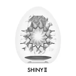 Мастурбатор-яйце Tenga Egg Shiny II, щільний TPE, пробник лубриканту 5 мл - мініатюра 3