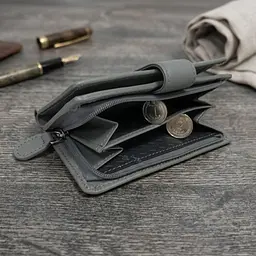 Жіночий гаманець з натуральної шкіри Tony Perotti New Rainbow 1654 grigio (90081) сірий - мініатюра 5