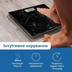 Ваги ADE Amina BE2306-6 цифрові для ванної чорний мармур (BE2306-6) - мініатюра 3